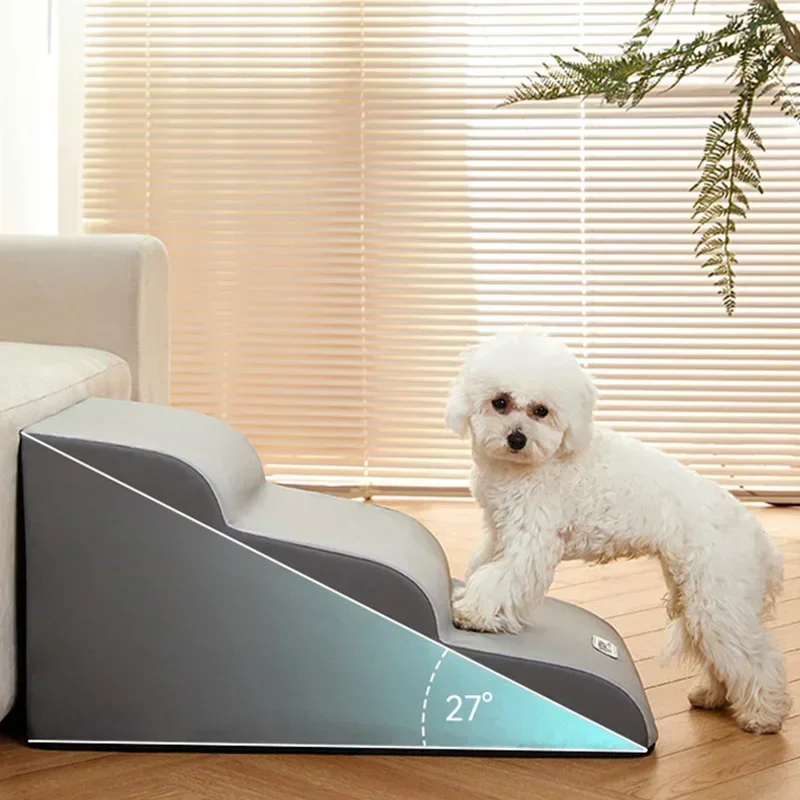 Pet ramp stairs pet stairs 2/3 steps climb stairs for small dog cat puppy ramp ladder anti-slip removable staircase ladder dogs bed ramp ladder