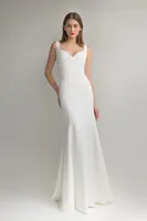 Simple Wedding Dress Mermaid 2024 Spaghetti Strap Sexy V-Neck Backless Long Bridal Gowns Custom Made Vestido De Novia 2