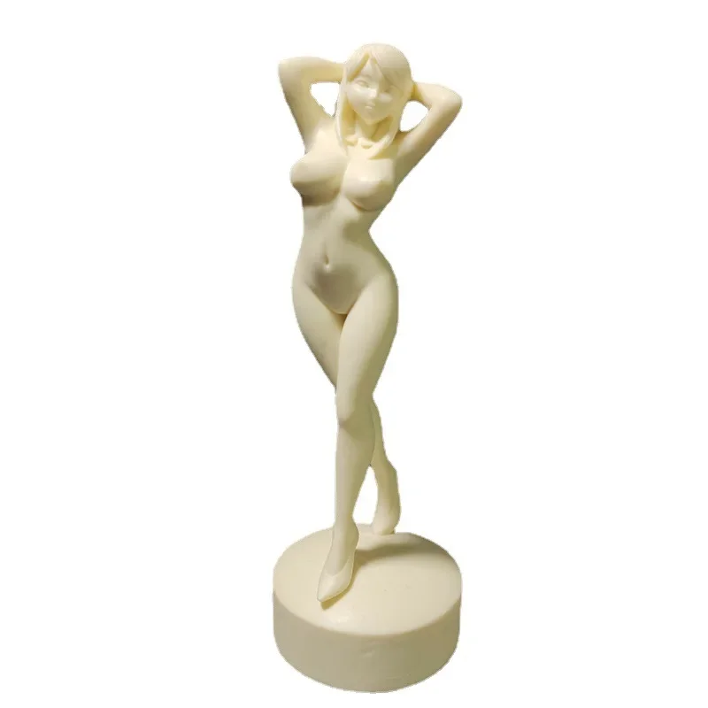 

Tagua Nut Naked Girl Статуя Овощной порошок Дамский стол подарок декор