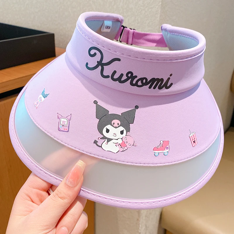 

My Melody Sanrio Kawaii Anime Summertime Children Sunhat Sweet Cute Cartoon Kuromi Sun Protection Hat Lovely Gifts for Girls