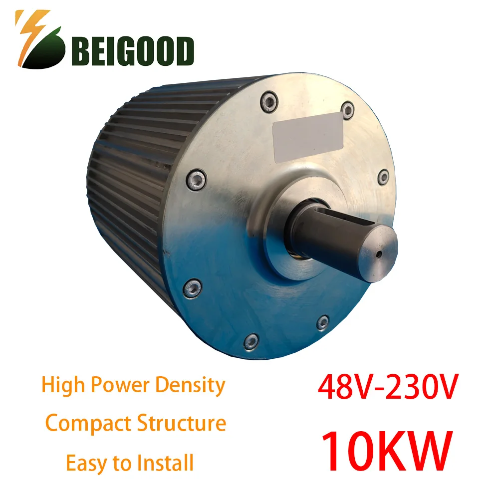 

High efficiency wind turbine low speed 10KW 12V 24V 48V 220V 230V gearless permanent magnet generator