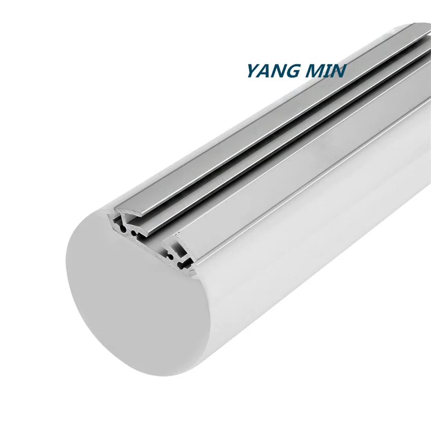 1.5m/pcs Top selling 60mm diameter round tube aluminum profile for suspended bending machine for aluminum profile