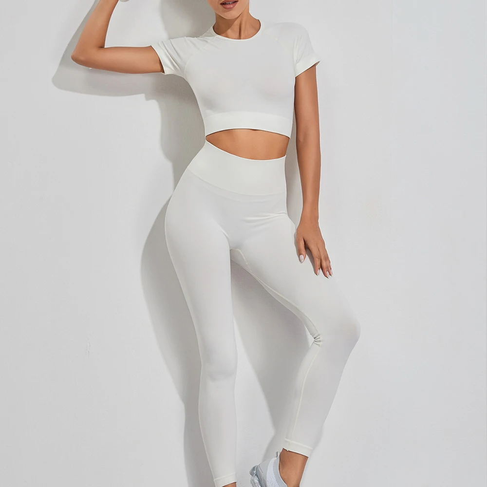 High Waist Legging Seamless Fitness Women Yoga Suit Gym Push Up Clothes Workout Sport Set Padded Sports Bra Sportswear