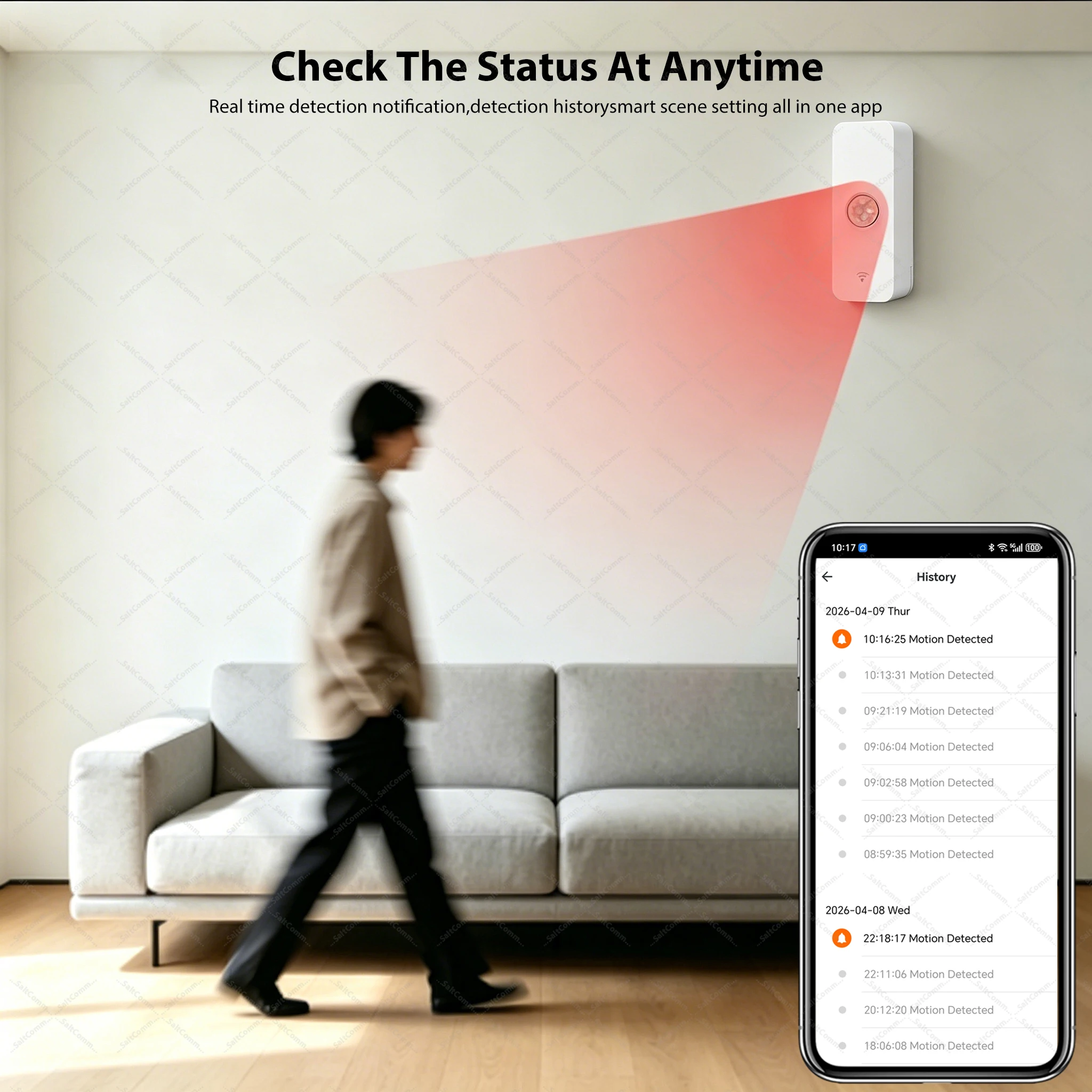 รูปสินค้า เซ็นเซอร์ตรวจจับเคลื่อนไหว Zigbee 3.0 PIR สำหรับบ้านอัจฉริยะ
