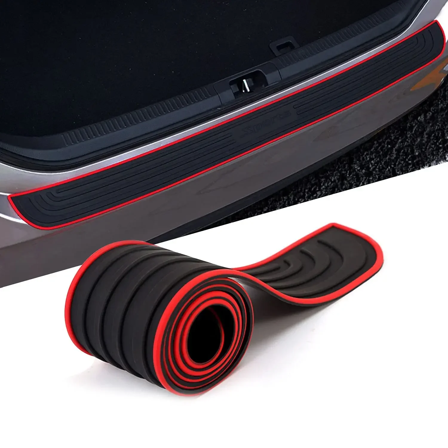 Rubber Car Trunk Rear Bumper Guard Strip Protector for Universal Vehicles