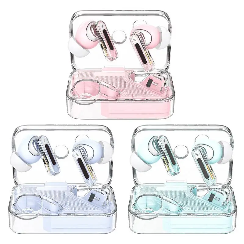 

Wireless Headphones in-Ear Noise Reduction Earbuds transparent Cordless in-Ear Headphones for Mobile Games hands free calling