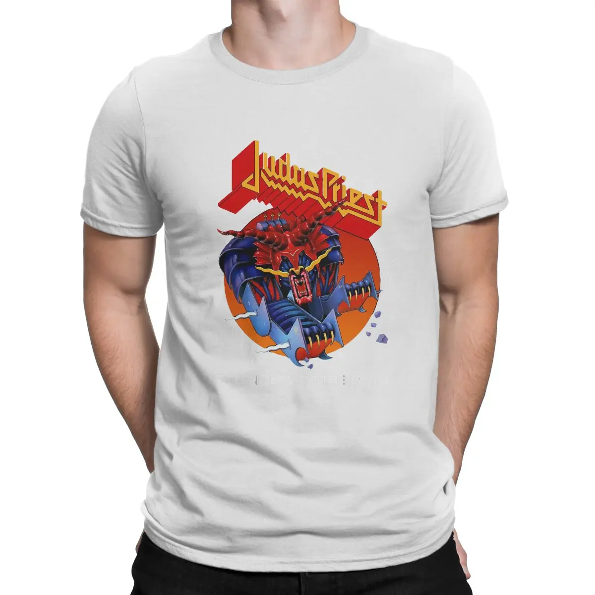 thumbnail image 1 of Camisetas para hombre JD.1 Grendbok Heavy Metal Judas Rock Priest, camiseta vintage de manga corta y cuello redondo de algodón, 1 of 7