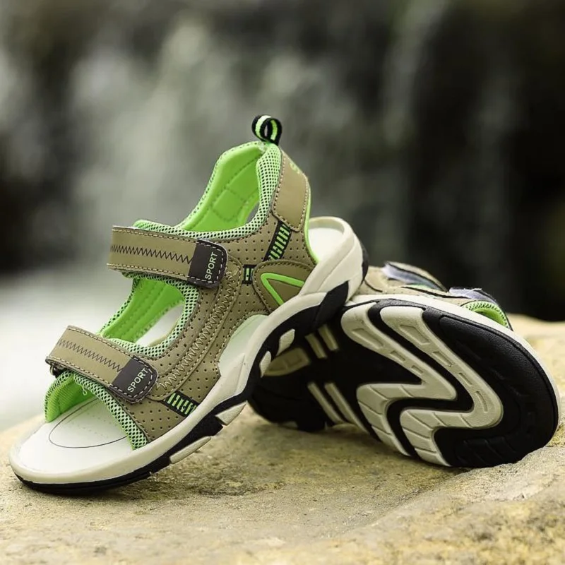 Summer Kids Shoes Brand Closed Toe Toddler Boys Sandals Orthopedic Sport PU Leather Baby Boys Sandals Shoes