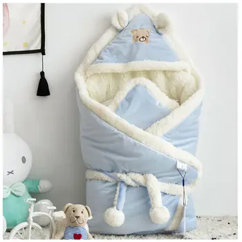 Coperta per neonato invernale addensata per neonato, mantello da gita autunnale e invernale, trapunta anti-spaventa