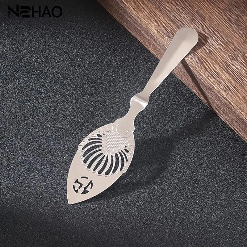 1PC Cocktail Bar Tools Bitter Scoop Absinthe Glass Cup Drink Ware Spoons Filter Spoon Stainless Steel Absinthe Spoon cocktail spoon