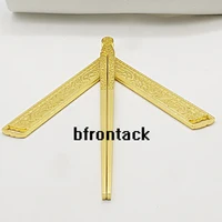 2 piece set Compass and ruler Masonics hotel etiquette main square and compass Masonic work tools 1