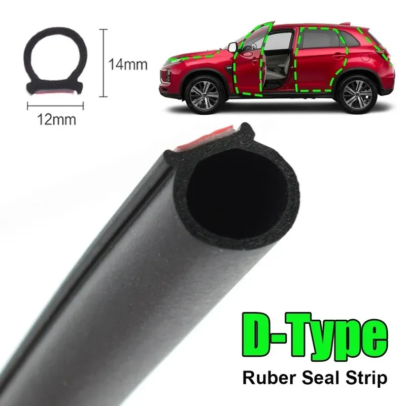 5mCarRubberDoorSealStripDTypeCarDoorSealStripUniversal