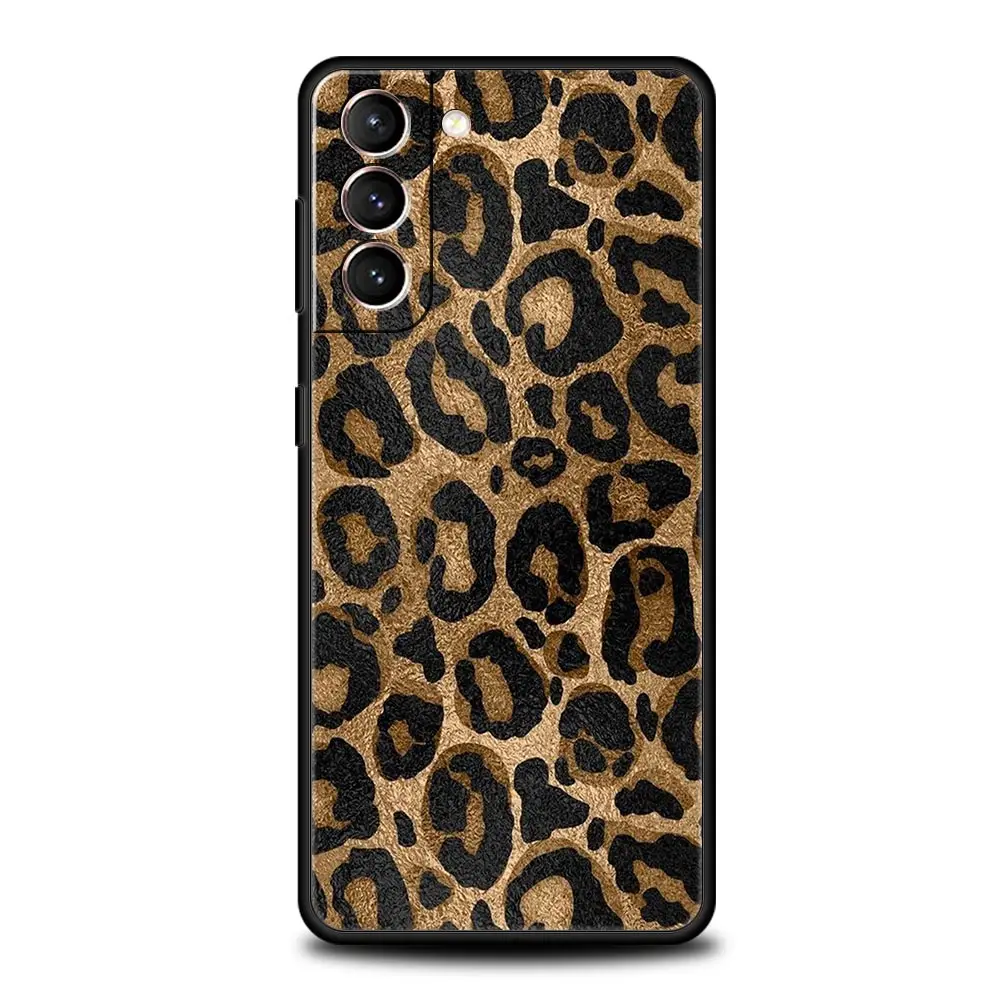 Leopard Cheetah Print Soft Silicone Phone Case Cover
