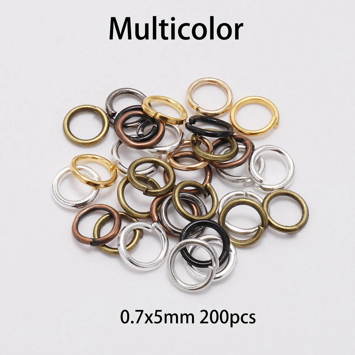 Vibrant Jewelry Making Kit - 300-Piece Rings and Clasps Set
