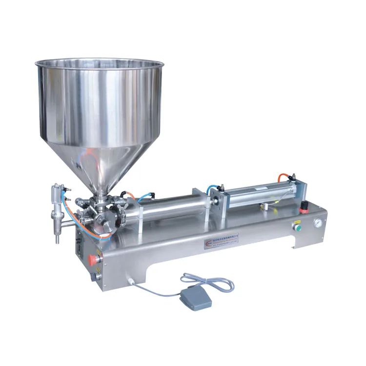 

G1WGD10-100 Semi Automatic Pneumatic Plastic Bottle Filling Machine Cosmetic Liquid