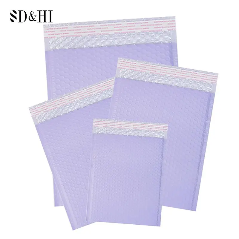 

10pcs Bubble Envelope Bag Pink Waterproof Poly Bubble Mailers Opaque Self-Seal Adhesive Boutique Shipping Bags