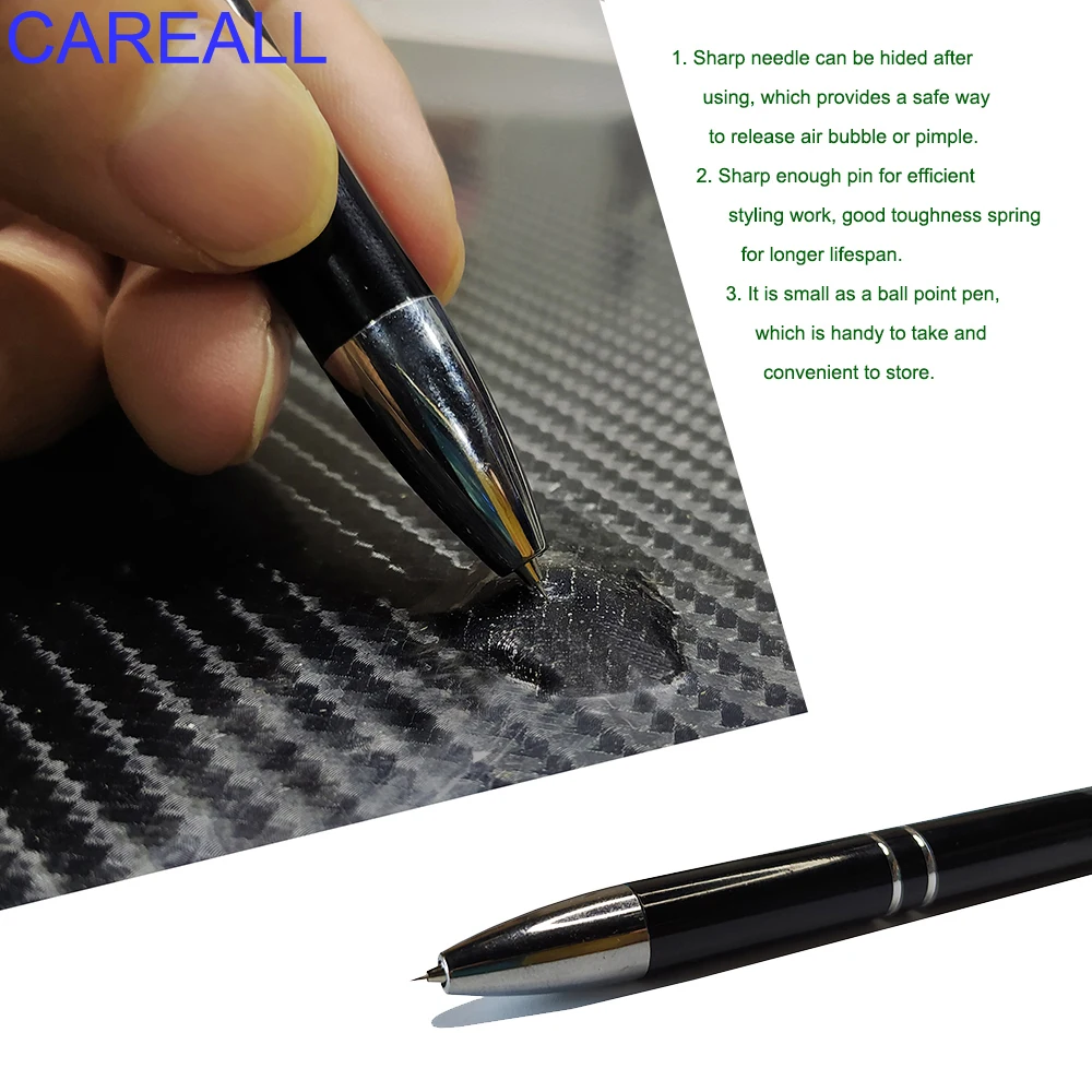 CAREALL 3 Fahrzeug-Vinylfolien-Set mit Luftkanal-Entferner, Aufkleber-Blasenentferner-Stift und Auto-Styling-Zubehör – Detail 9