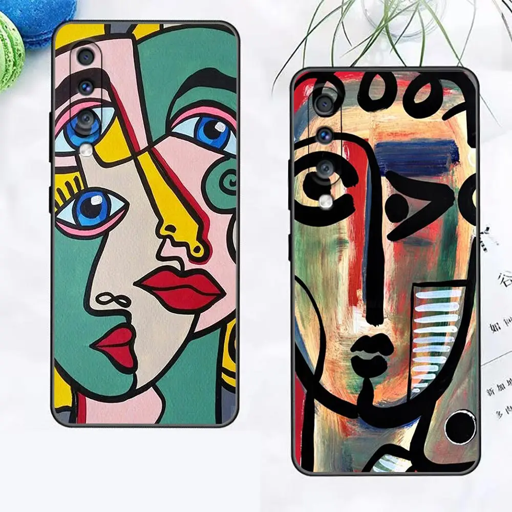 

Picasso Abstract Art Painting Case For Samsung Note 20 10 Ultra Plus 9 8 M54 M53 M51 M33 M32 M30 M30S M23 M20 M14 J8 J7 J6 Cover