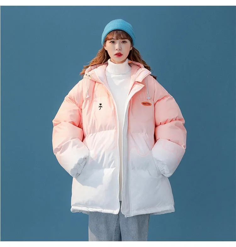 

화목난로 2024 New Women's Golf Coat Hooded Cotton Coat Fashion Slim Fit Short Cotton Coat Winter Warmth Outdoor Sports Tennis