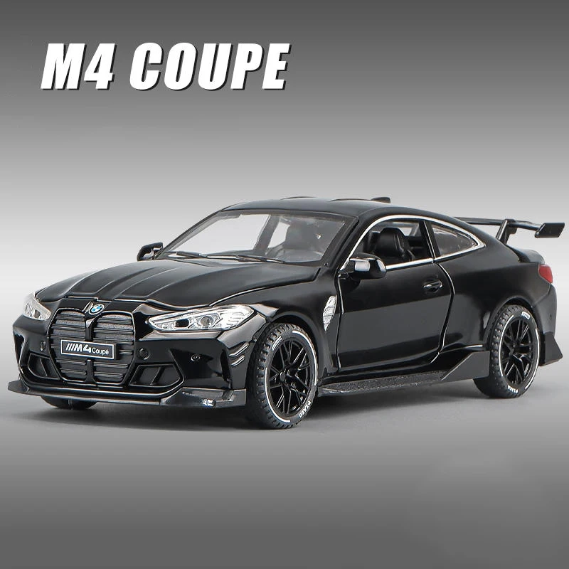 

Модель автомобиля 1:32 BMW M4 Coupe IM Supercar, модель автомобиля из сплава со звуком, Детская Коллекция подарков, модель игрушки под давлением
