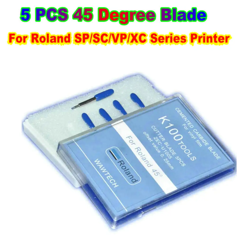 Lama Della Taglierina Della Stampante Per Lame Roland Lame Del Plotter Da Taglio Per Roland Sp/Sc/Vp/Xc Series Vinyl Film Zec-U1005 Parti Di Blading