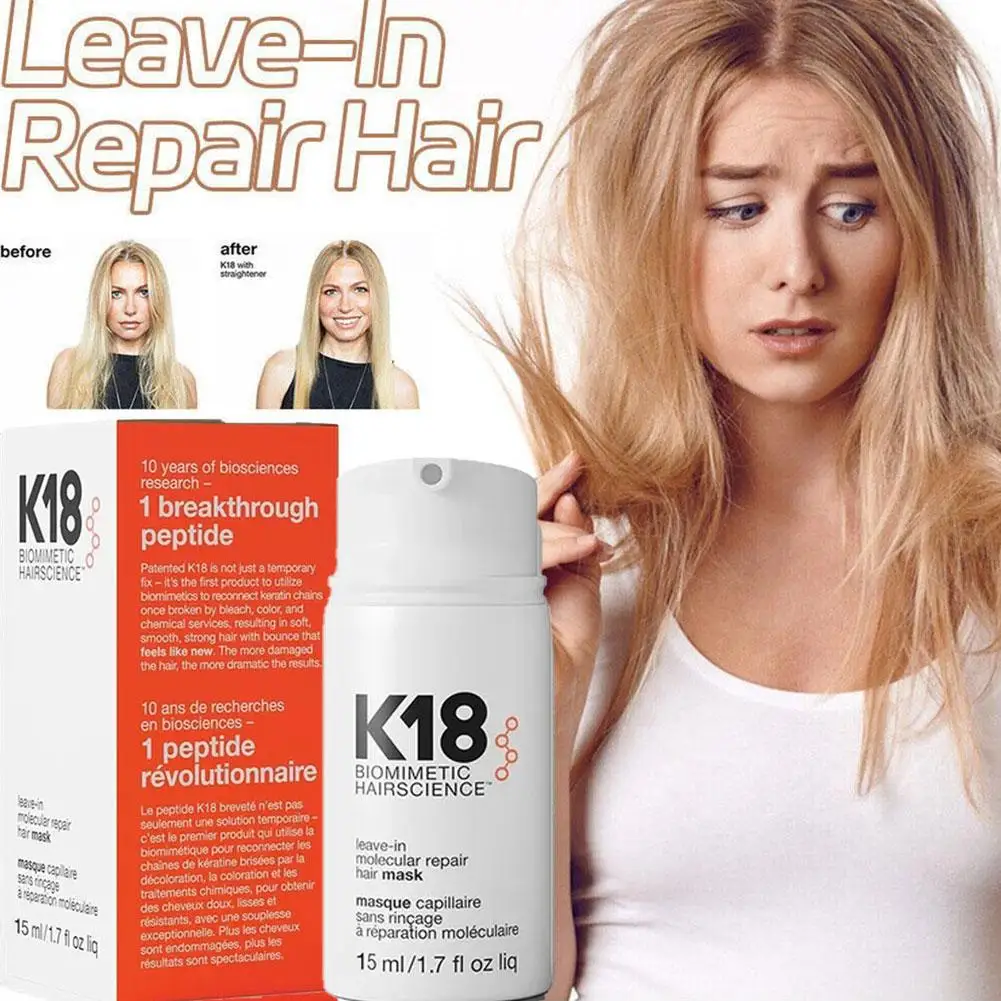 K18 Leave-In Molecular Repair Hair 15ml/150ml Professional Leave-in hair mask hair shampoo hair growth oil hair oil hair essence oil hair vitamin capsule hair protection spray hair oil mist hair color restorer hair conditioner