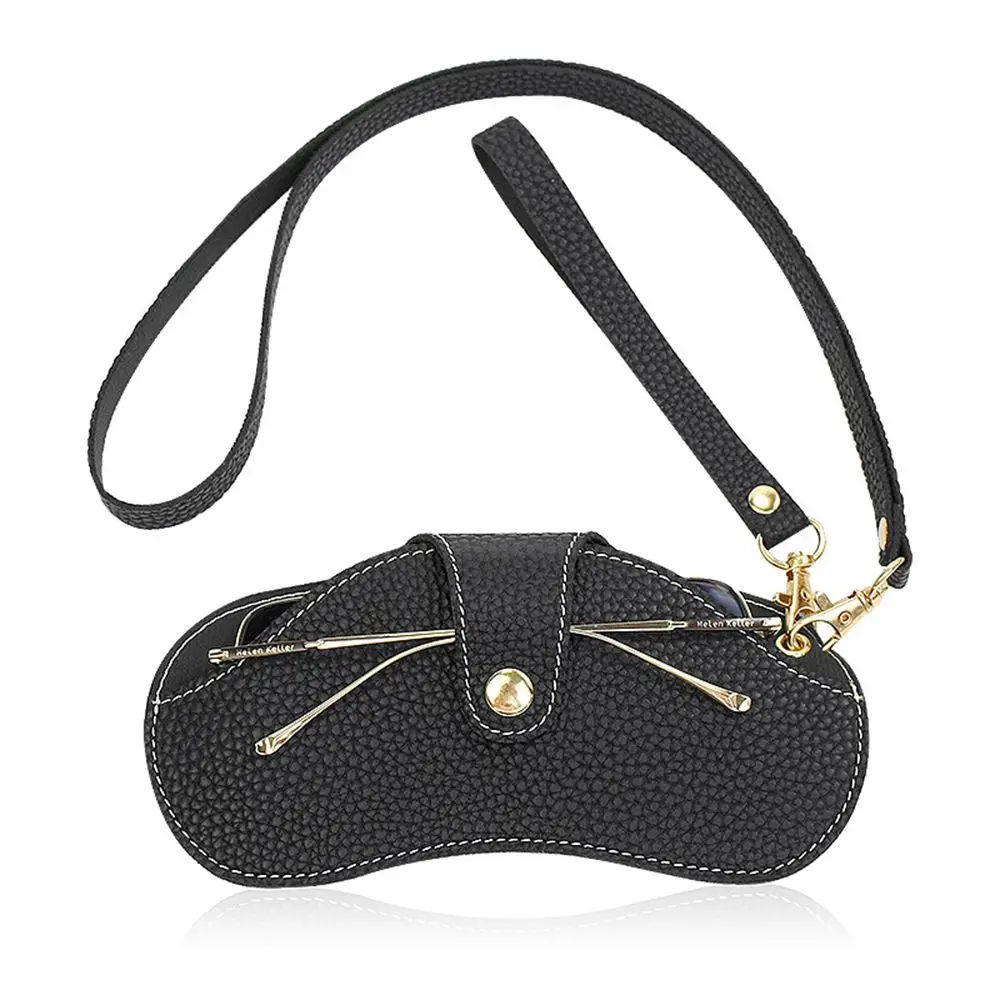 Buckle Design PU Leather Glasses and Sunglasses Case