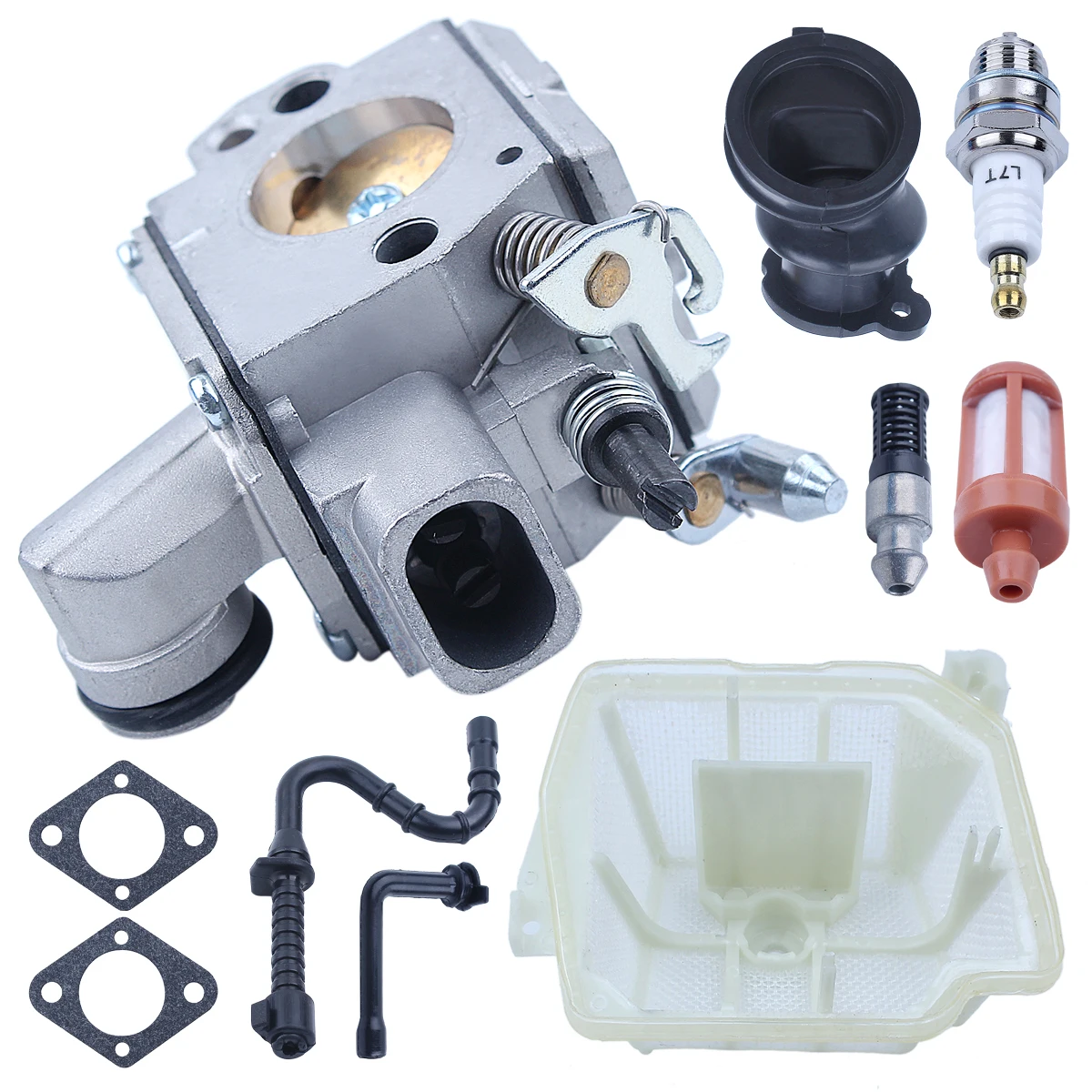 MS361 Carburetor for Stihl MS340 MS361 Chainsaw Air Fuel Oil Filter ...