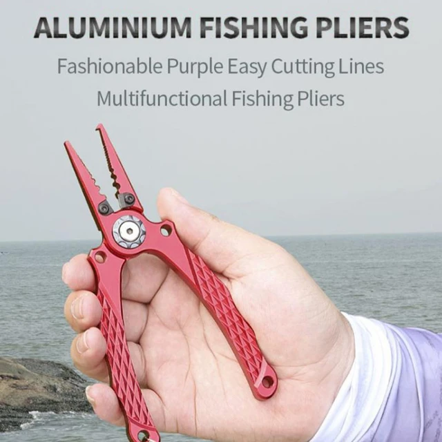 1 Set Fishing Lure Pliers Anti-slip Cut Fishing Line Aluminum Alloy Fishing  Open Loop Hook Removal Pliers Outdoor Fishing - AliExpress