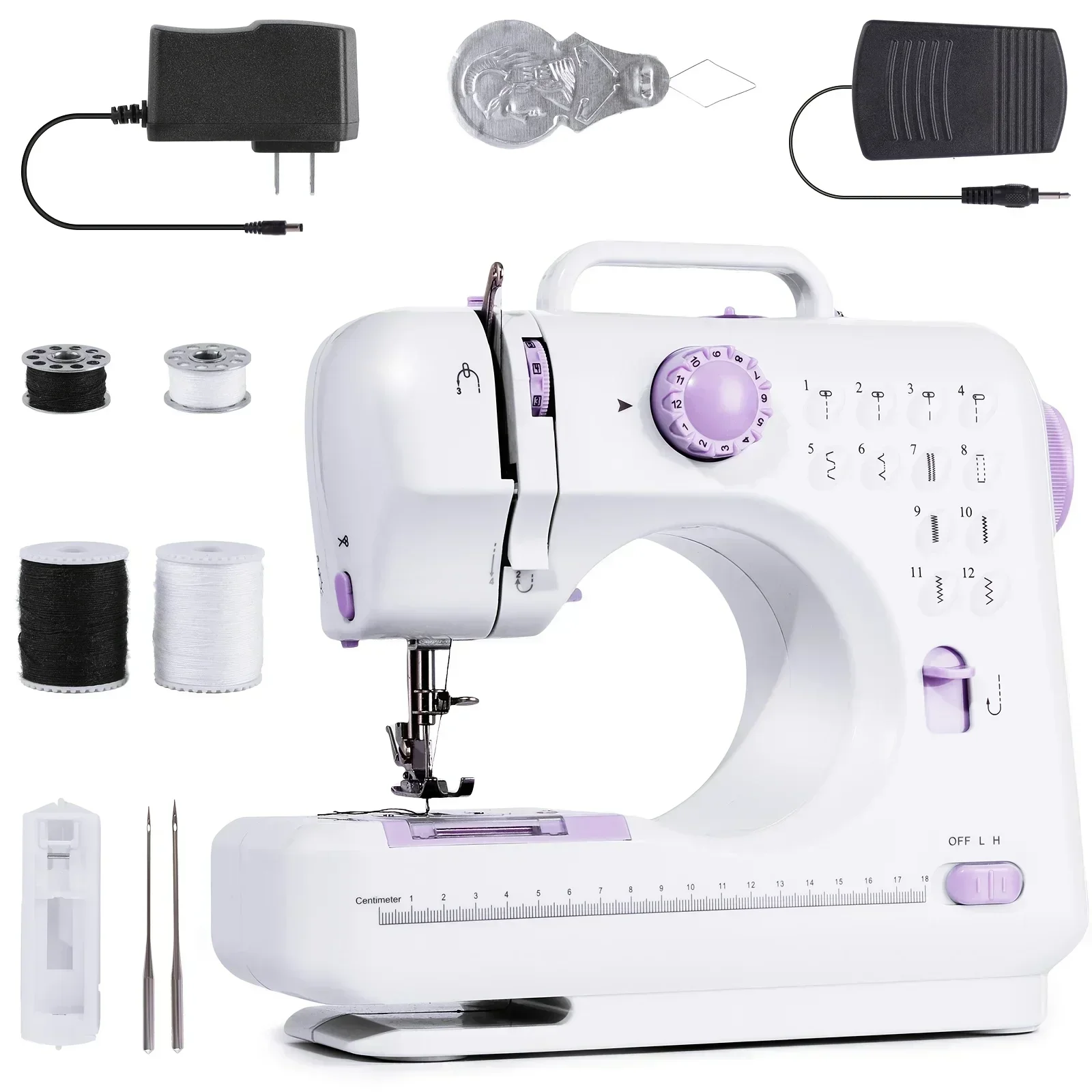 2025 New8- Electric Sewing Machine Pro With 12 Stitches Patterns,  Multifunctional Home Sewing Machine Parents sewing 5