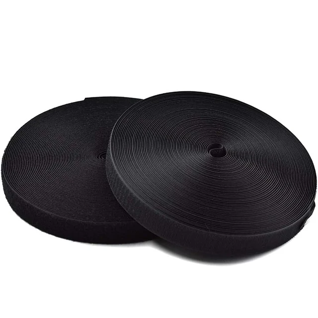 1M/Pair Sew on Hook and Loop Strips NonAdhesive Fastening Nylon Tape Fabric Fastener