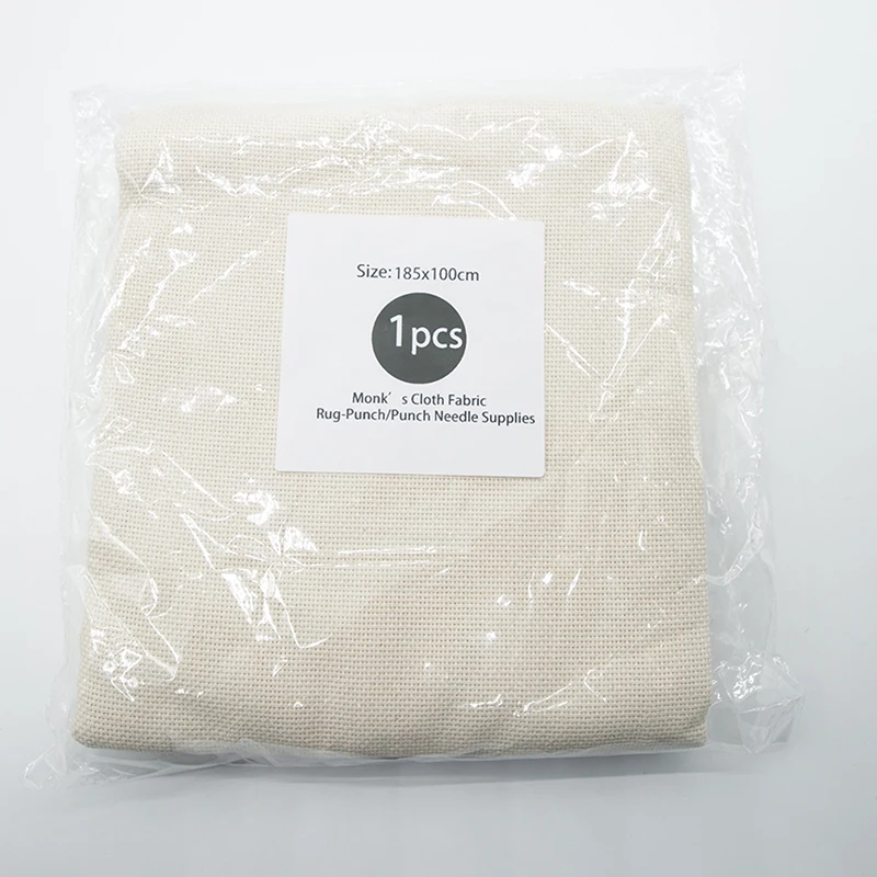 Description Picture 4 of itemCotton Monks Cloth for DIY Embroidery Needlework Fabric Sewing Punch Needle Crafts Monk's Cloth Accessory Handmade Chrismas Gift