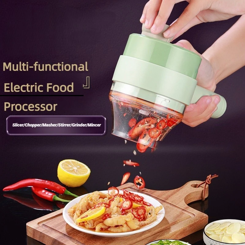 Procesador de alimentos eléctrico inalámbrico multifunción