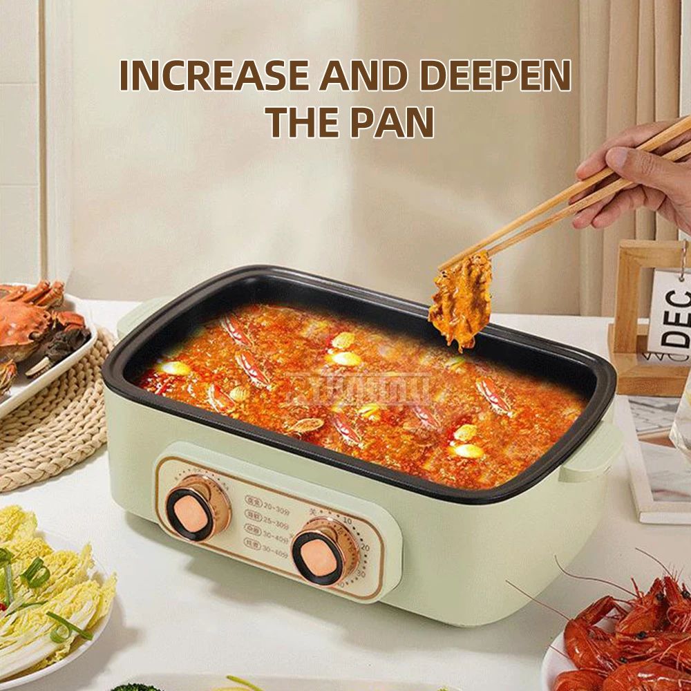 Version Double Knob Food Steamer Household Electric Steamer Three-layer Panela A Vapor Kitchen Cooking Machine ZG-17