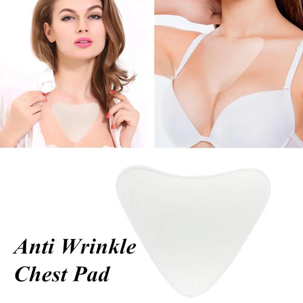 Silicone Anti Wrinkle Patches For Chest Lift Tapes Pads Necklift checklift Reusable Chest Skin Wrinkle Remover Pad Sticker 2