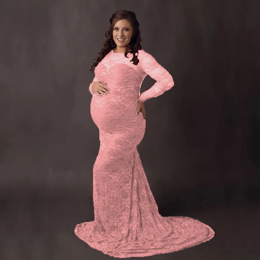 Maternity dress for photo shoot, Pink maternity gown, tulle gown, Blus