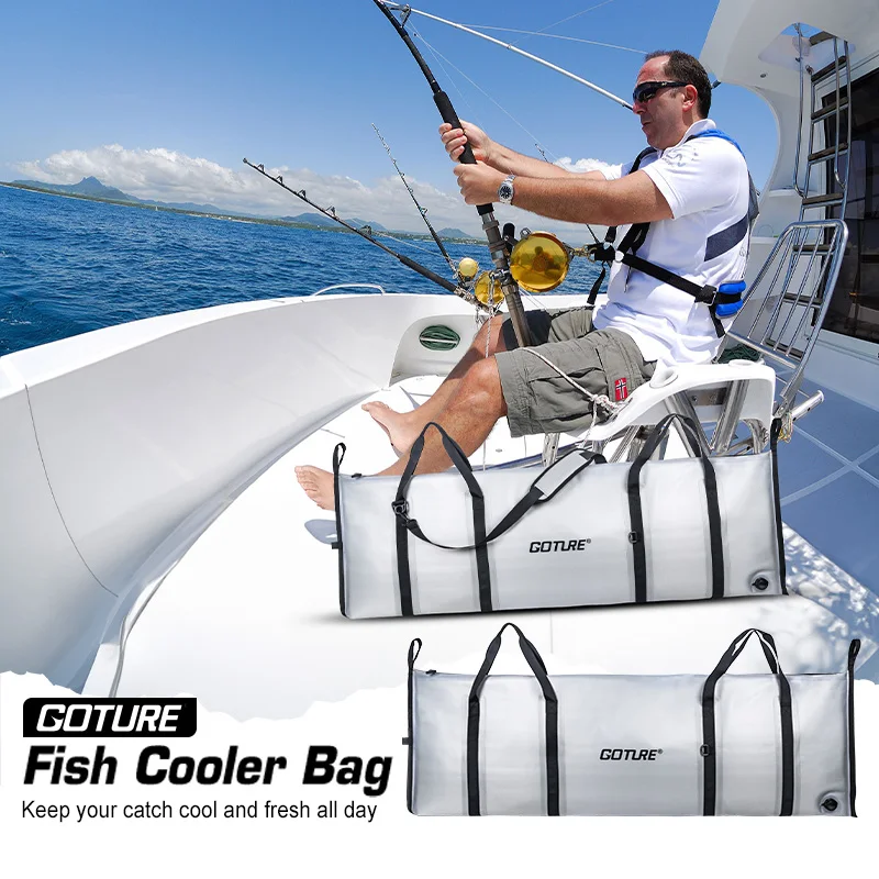 Sac isotherme Goture pour poissons de mer - Conservation fraîcheur 72h étanche et pliable