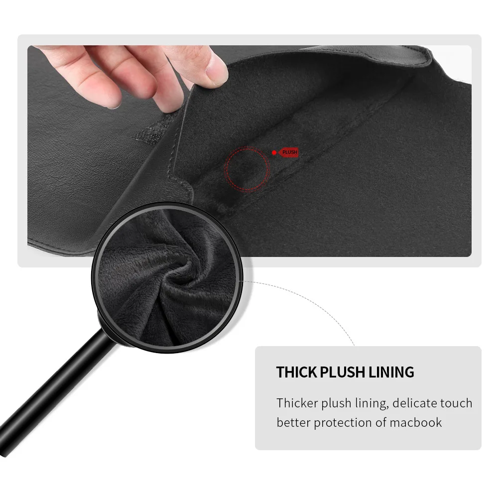 best laptop bags for men New PU Laptop Business Liner Bag for MacBook Air Pro 13 A2289 A2337 A2179 A2338 Waterproof PU Waterproof Leather Laptop Bag waterproof laptop sleeve