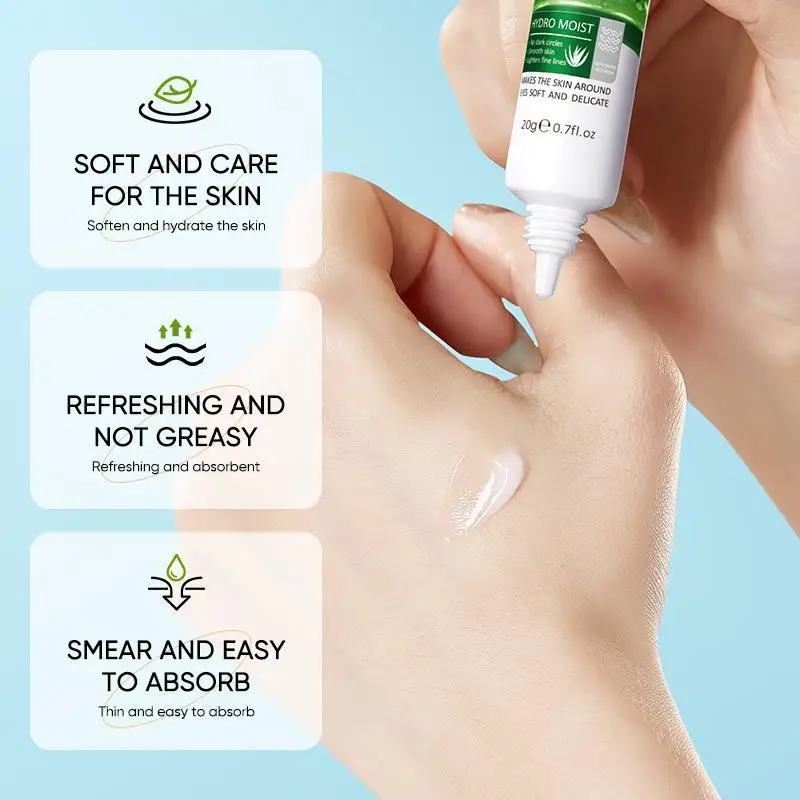 SAODER Aloe Vera Eye Cream Anti Dark Circles Eye Bags Moisturizing Firming Smooth Eye Contour Beauty Health Skin Care Cosmetics