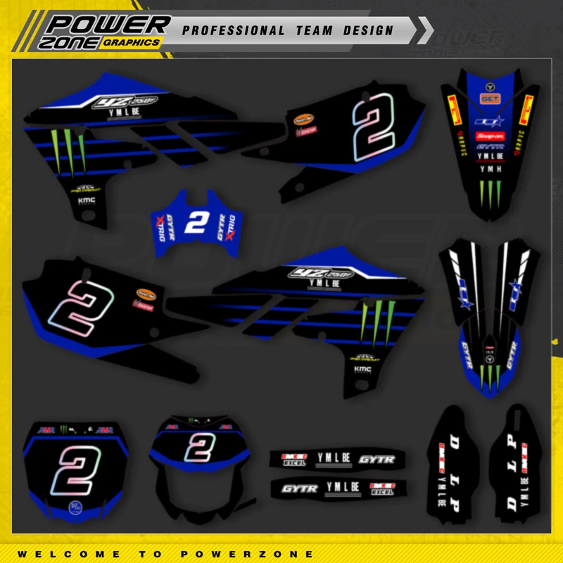 PowerZone Ŀ  ׷  Į ƼĿ ŰƮ, ߸ 2019 2020 2023 YZ250F WR250F 18-22 YZ450F WR450F 36