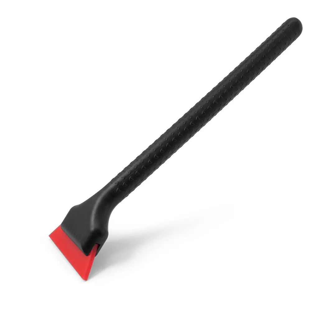 FOSHIO Anti-Slip 롱 핸들 워터 스퀴지 (부드러운/하드 고무 블레이드 포함) 자동차 비닐 랩 스크레이퍼 창 색조 유리 청소 도구