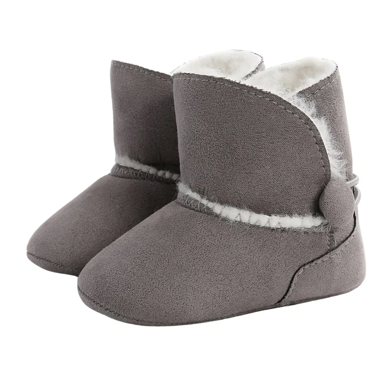 0-18M Baby Autumn Winter Shoes Infant Snow Boot Boys Girls Crib Shoes Fleece Warm Soft Sole Anti-slip Toddler First Walker baby shoes baby boots winter snow boots