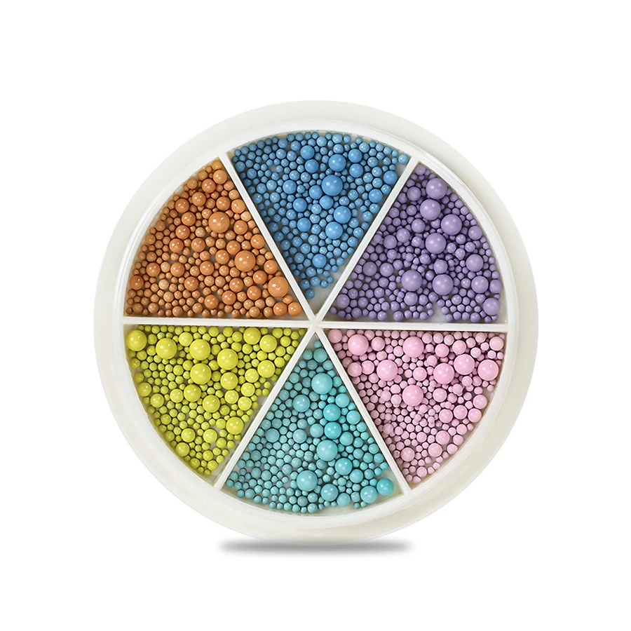 Bonbonfarbene Macaron-Kaviarperlen, 3D-Stahlkugel-Nagelkunstperlen für kreative Nageldesign-Dekoration – Detail 10