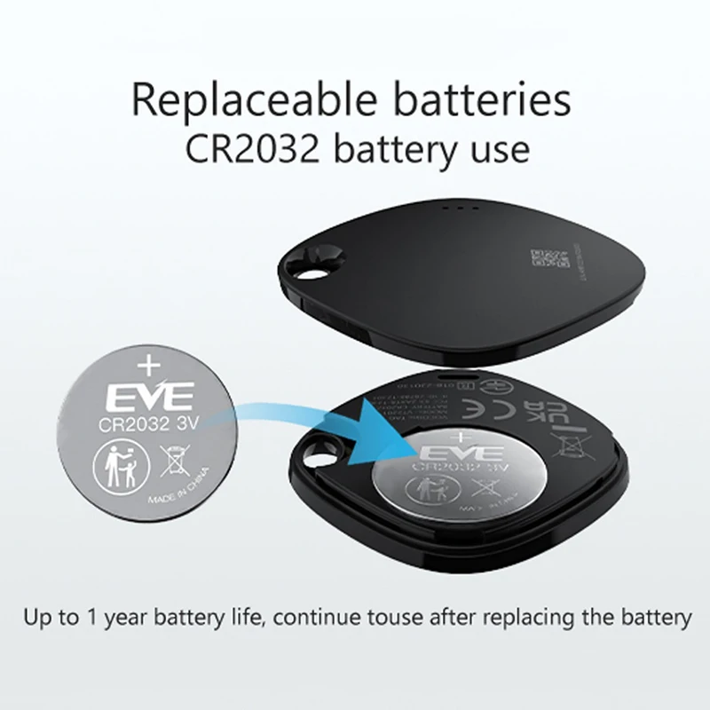 VOCOlinc Locator Mini Smart GPS Tracker Positioning Tag Anti-loss Device Key Kids Pet Car Finder Work With Apple Find My