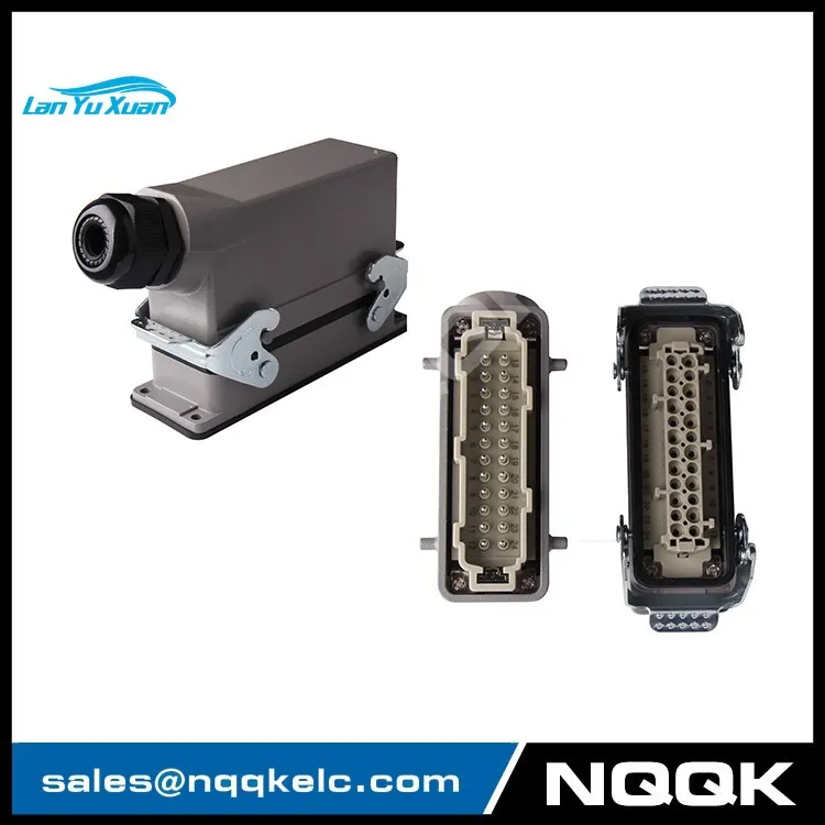 

HDC-HE-024-01S 24 pin heavy duty sockets connector with 2 levers