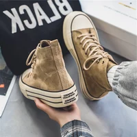 54996-703eb7.jpg Men High Top Canvas Sneakers Casual Streetwear Skate Shoes