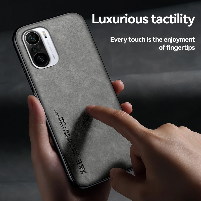 For Xiomi My11i 5G Case Soft PU Leather Silicone Phone Case For Xiaomi Mi 11i Mi11i 5G 2021 Car Magnetic Stand Holder Back Cover 5