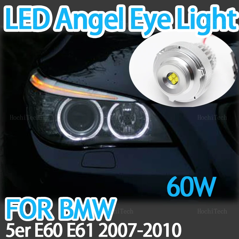 

60 Вт светодиодсветодиодный автомобильные галогенные лампы Angel Eyes для габаритных огней BMW 5 серии E60 E61 LCI 545i 535i 530i 520i 2007-10