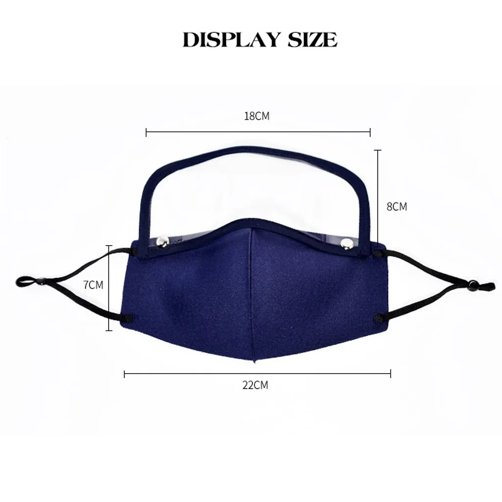 Adult Anti-Fog Reusable Face Mask with Detachable Eyes Shield Medical Face Masks