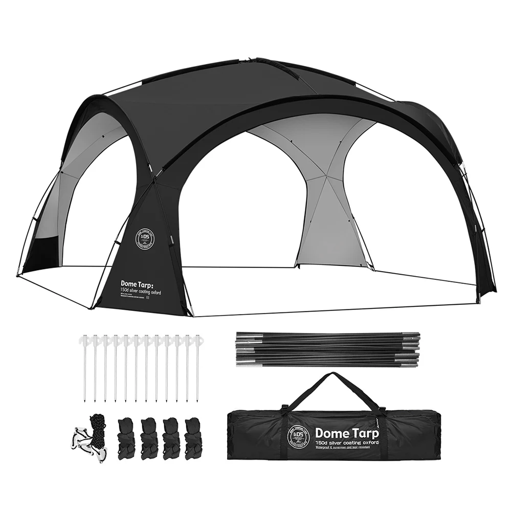 Black dome canopy